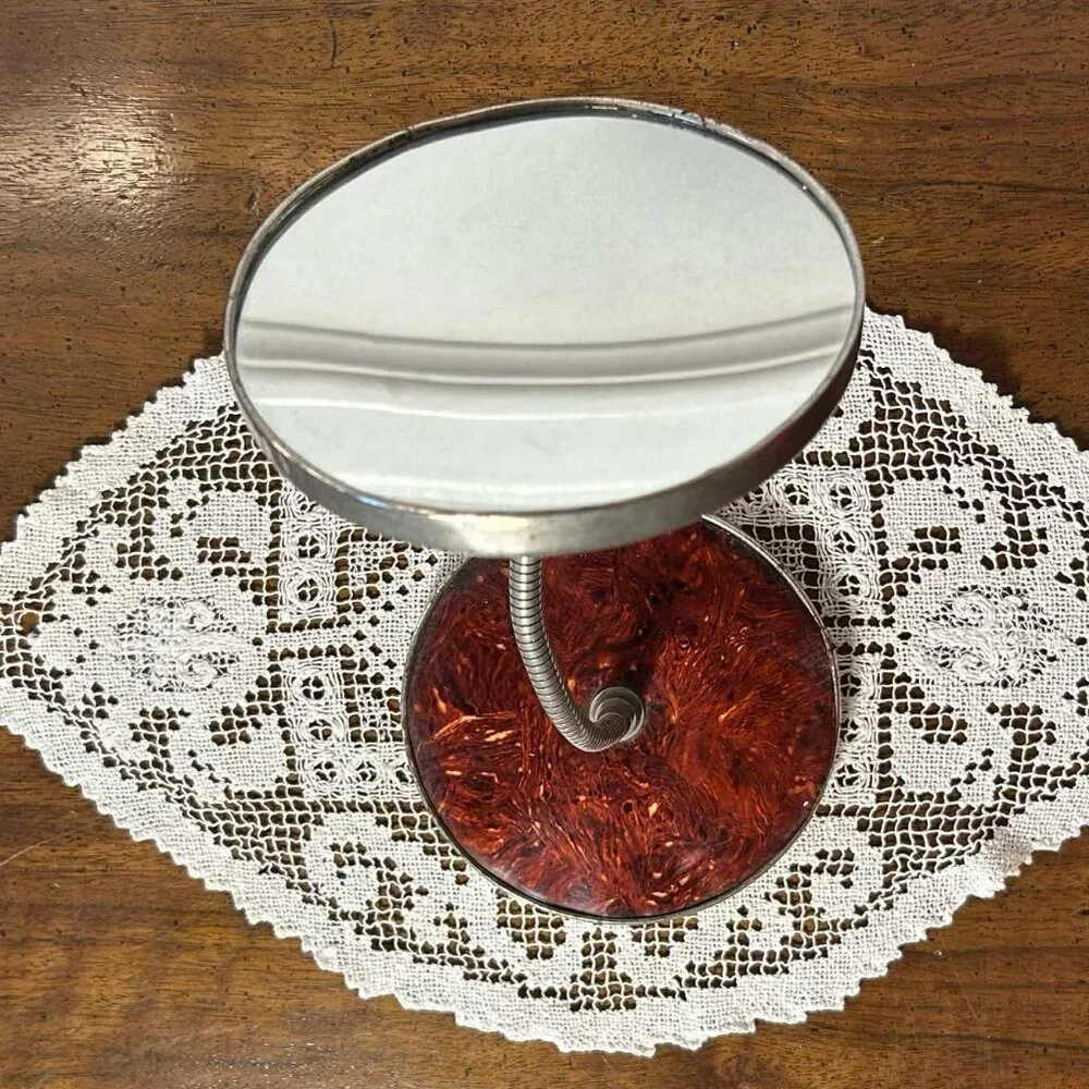 MCM 8” double sided gooseneck vanity mirror